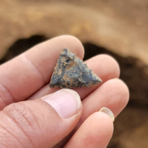 Projectile point found in the burial fill.
