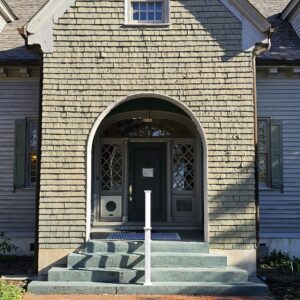 View of the current stairs at the Yeardley House south entrance