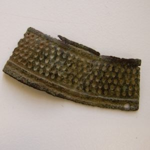 Thimble fragment with stippled design