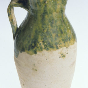 Glazed earthenware jug