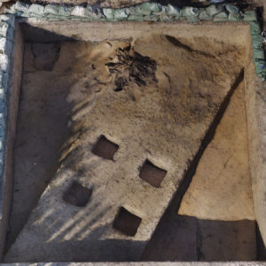 aerial view of an excavation unit