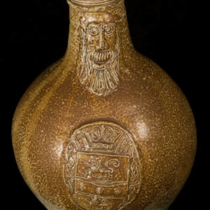 Bartmann jug with molded bearded face and medallion