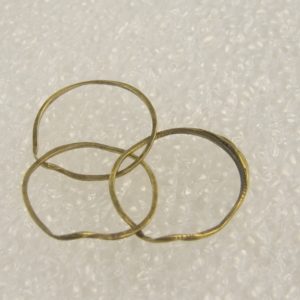 Gold ring with three interlocking parts