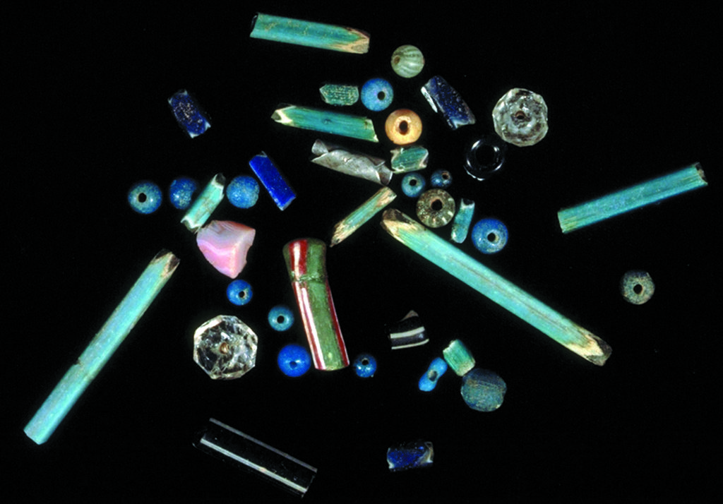 assortment of beads