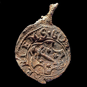 obverse and reverse of a lead seal