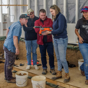 Jamestown Rediscovery invited members of the Mount Vernon archaeological team to learn how we use ground-penetrating radar (GPR) during our burial excavations.