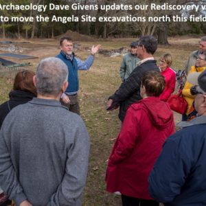 Archaeologist giving site tour
