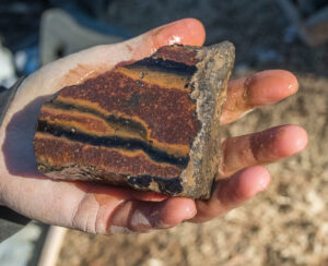 The melting jar sherd found in the eastmost "Pocahontas Plaza" excavations