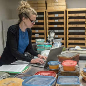 Archaeologist analyzes botanical samples