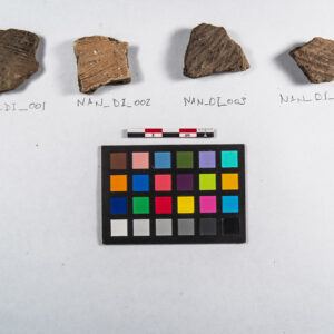 Nansemond pottery found at a Tidewater Virginia Indian site. These sherds will undergo nuclear magnetic resonance testing to see if the process can help determine clay source locations.
