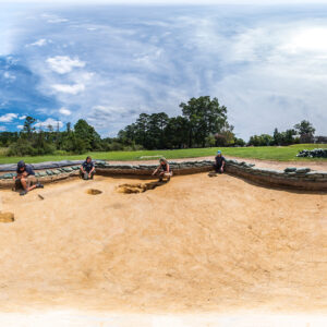 A 360 degree photo of the excavations in the north field