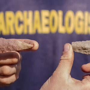 Two Virginia Indian projectile points found in the North Church excavations