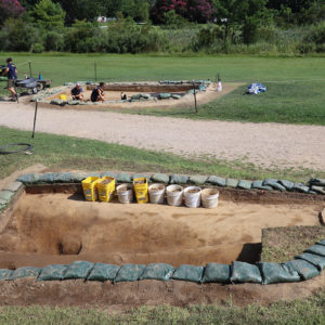 The northern and southern ditch excavations