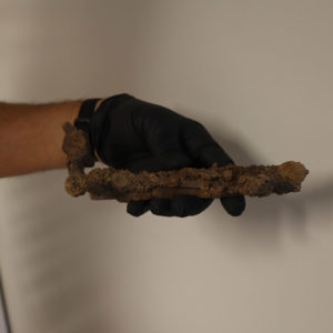The matchlock lock found in the north Church Tower excavations.