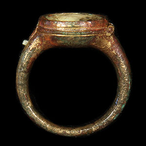 Side view of a copper alloy ring