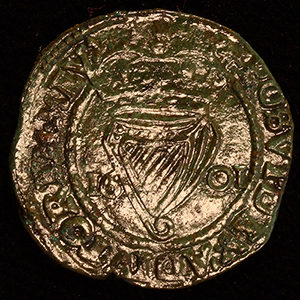 Coin stamped 1601