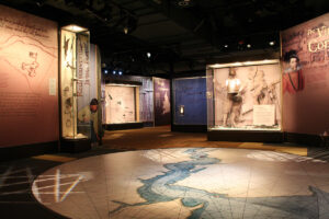 The Archaearium museum, home of thousands of artifacts excavated at Jamestown.