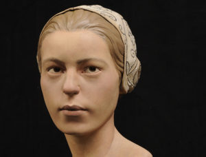 Facial reconstruction of young female settler