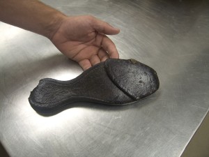 Leather shoe sole