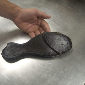 Leather shoe sole
