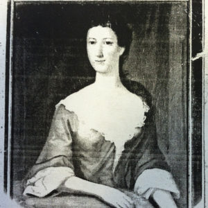 black and white portrait of a woman
