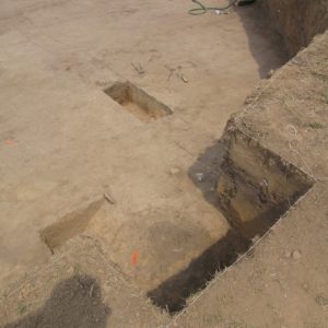 Features in excavation unit