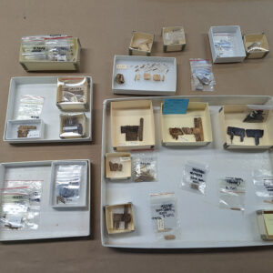 Bone combs at Jamestown being considered for inclusion in the reference collection