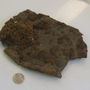 Tasset fragment on a table