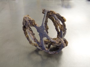 Corroded sword basket hilt