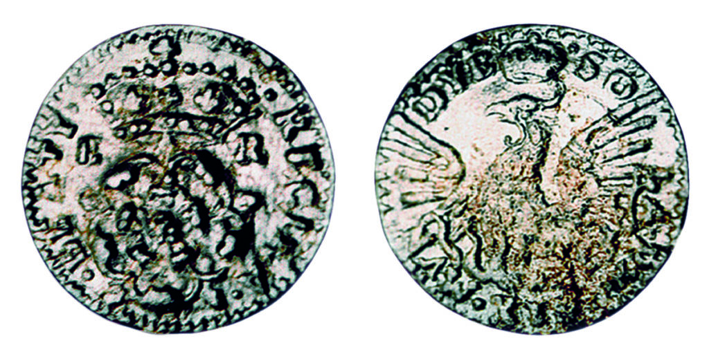 obverse and reverse of a lead token