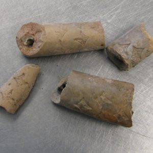 Four pipestem fragments