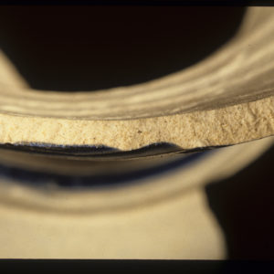 Close-up view of ceramic fabric