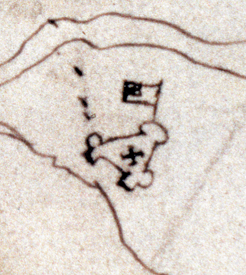 Historical map of James Fort