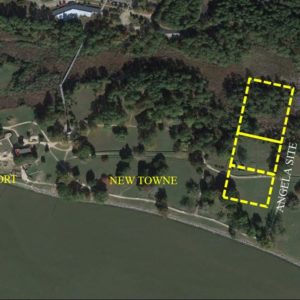 Aerial map of archaeological site