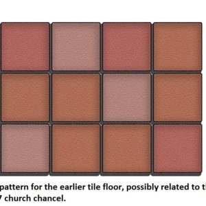 Digital rendering of floor tile pattern