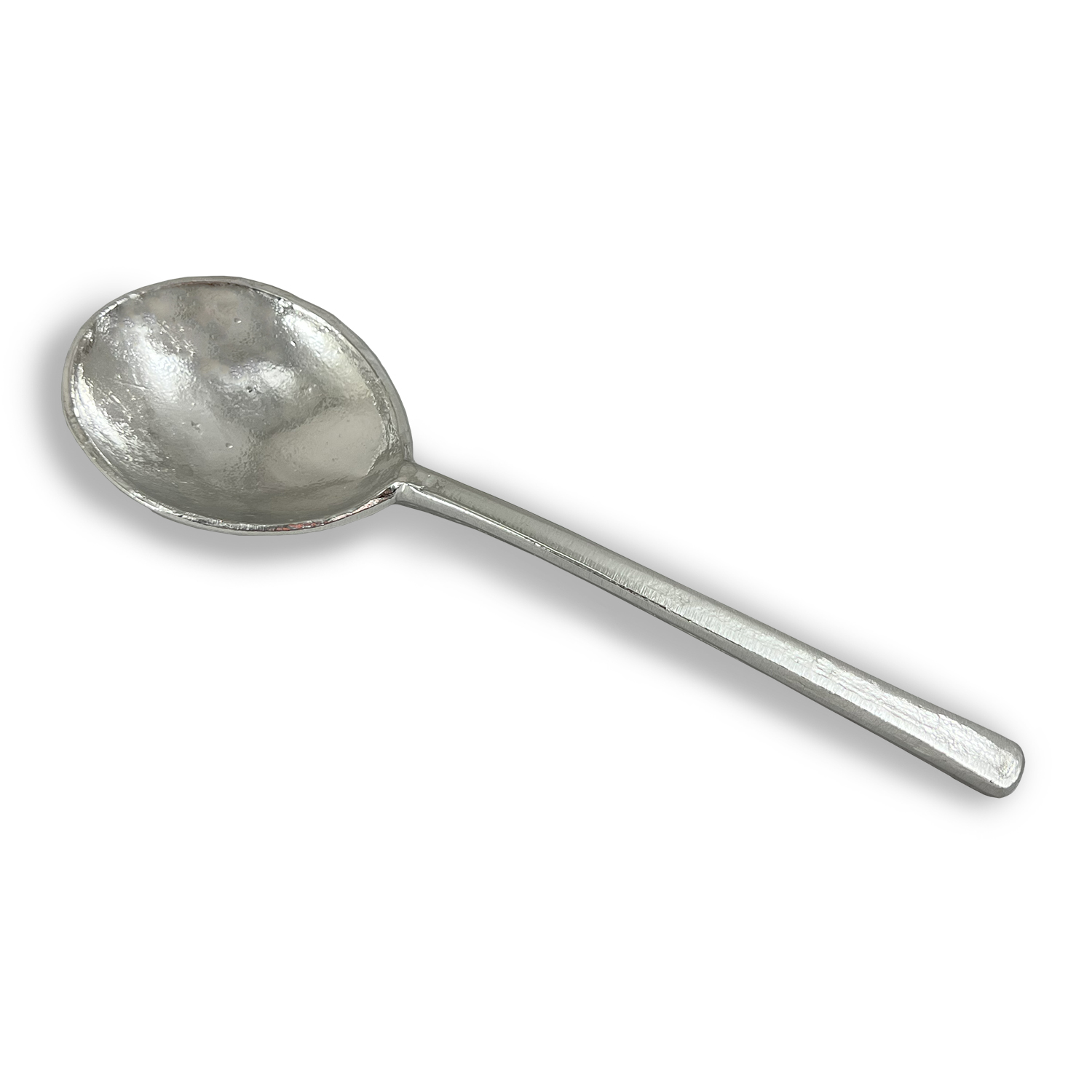 Hand Cast Pewter Serving Spoon