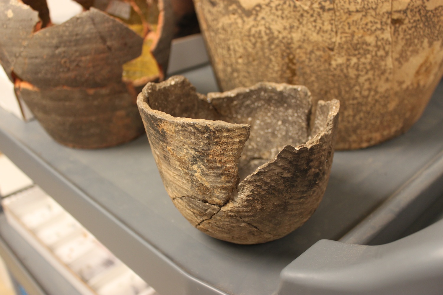 Mended Native American pot