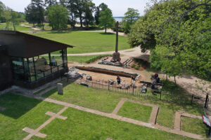 The excavations just outside the Archaearium museum